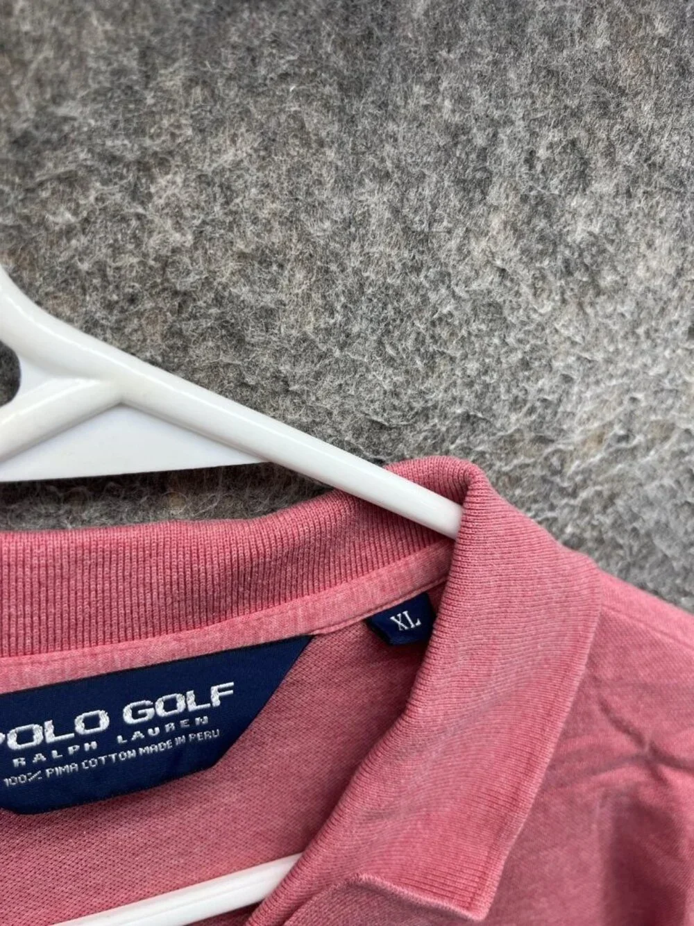 Polo Ralph Lauren Polo Shirt Men XL Red Pima Long Sleeve Rugby Vintage Golf
